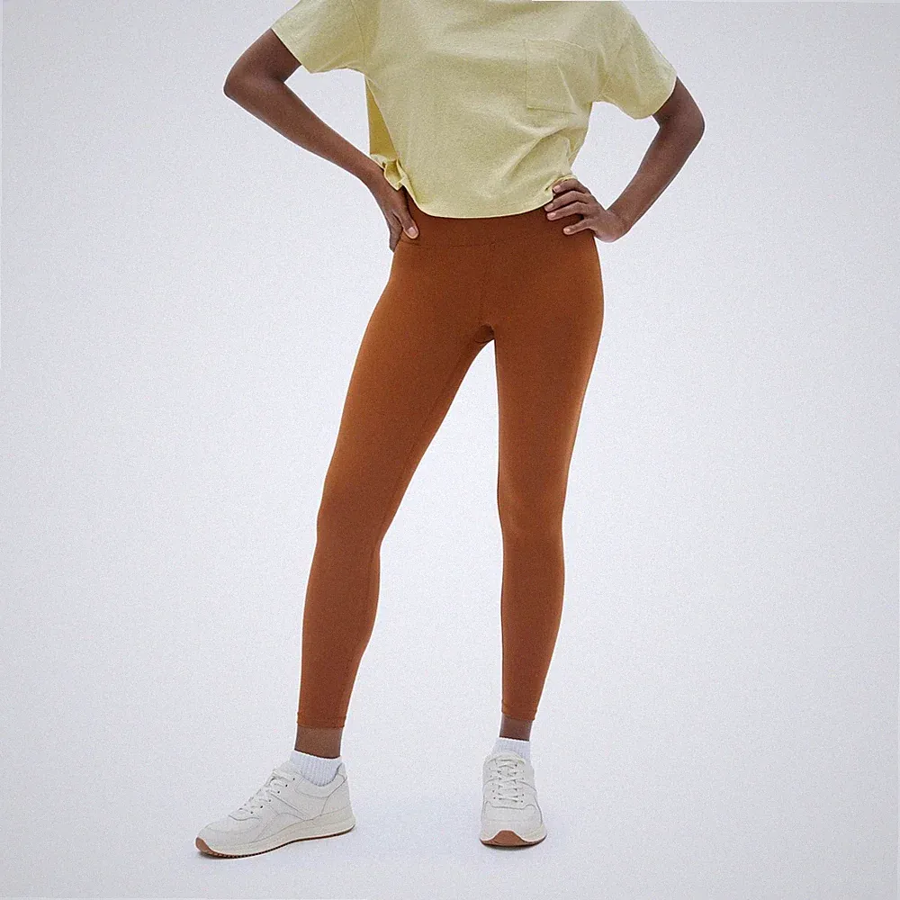 Everlane Women's Renew Ankle Athletic Legging High Waisted Copper Rust Size L